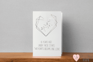 Crystal Anniversary Constellation Card